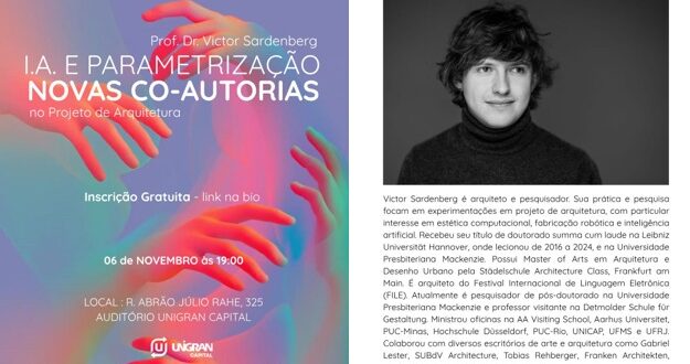 Palestra: IA e parametrização novas co-autorias